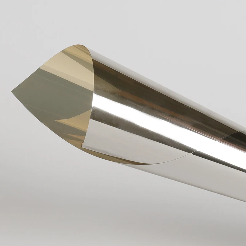 Gold Silver 1.52X30M VLT75% Gold Yellow Building House Decoration Window Tint Frosted Color Solar control Glass Film