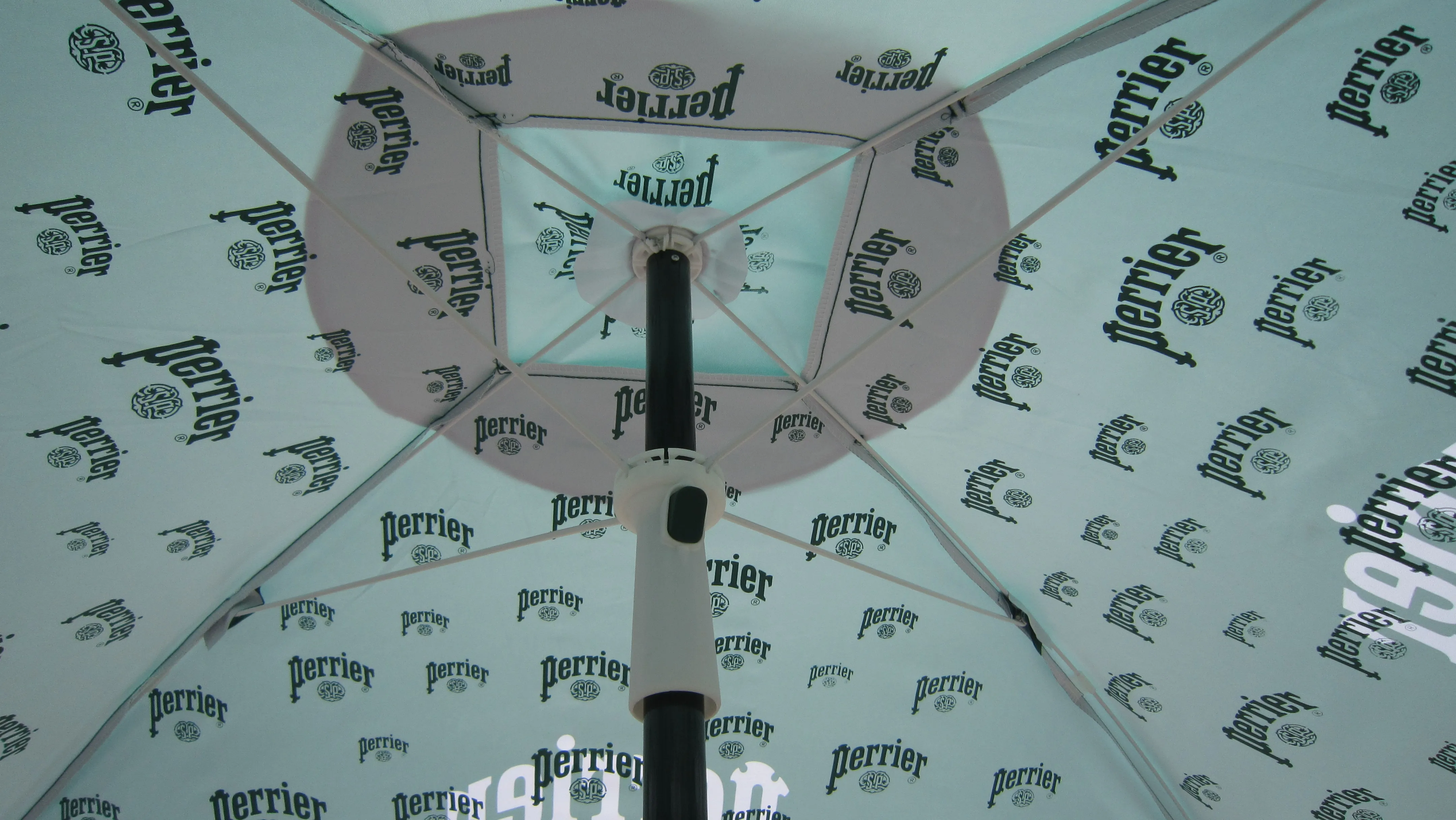 Square double side printed beach umbrella