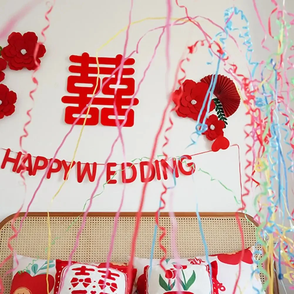 Birthday Wedding Party Supplies Props Hand Throw Streamers Poppers Ribbon Confetti No Mess Paper Throw Streamers