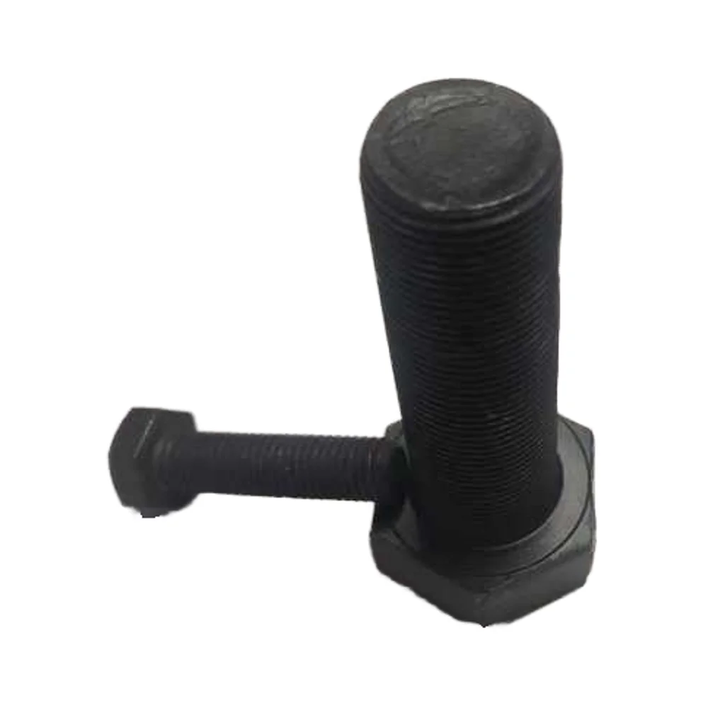 High Strength Black Oxidized Carbon Steel Hex Bolts and Nuts Hexagon Head Design for Building Applications