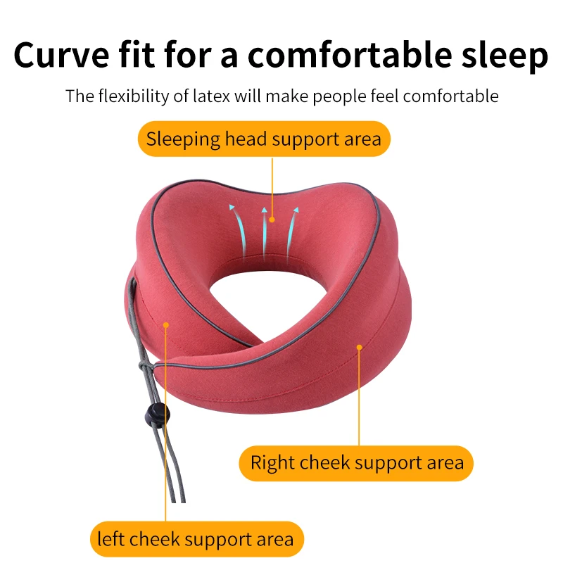 Factory Portable Headrest Memory Foam U Shape Customize Design Pattern Car Travel Neck Support Pillow