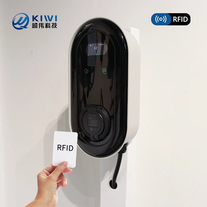 Home 220V 32A 7kW 22kW Wall Mounted AC EV Charger Station Wallbox Charging for Electric Vehicle Car