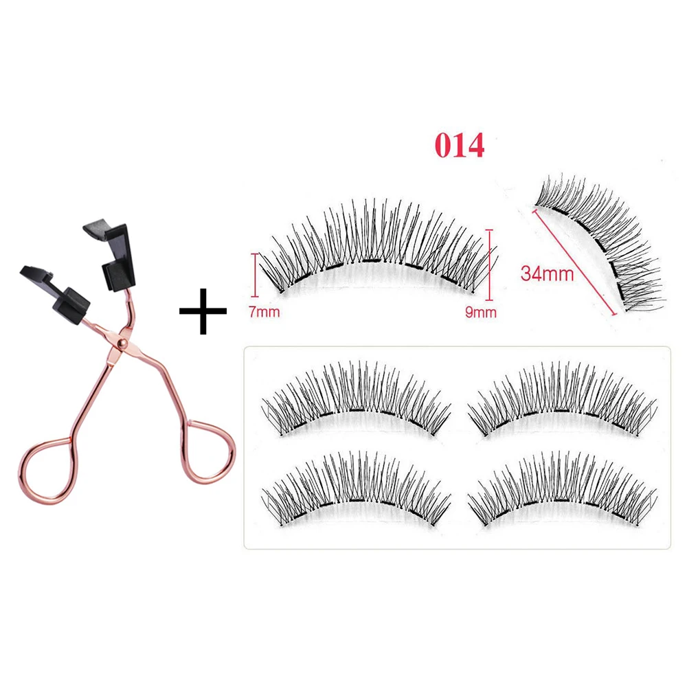 Customized Logo Magnetic Eyelashes 5 Magnets Mink Magnetic False Eyelashes Extension with Clip Kit,Natrual Faux Cils Magnetique