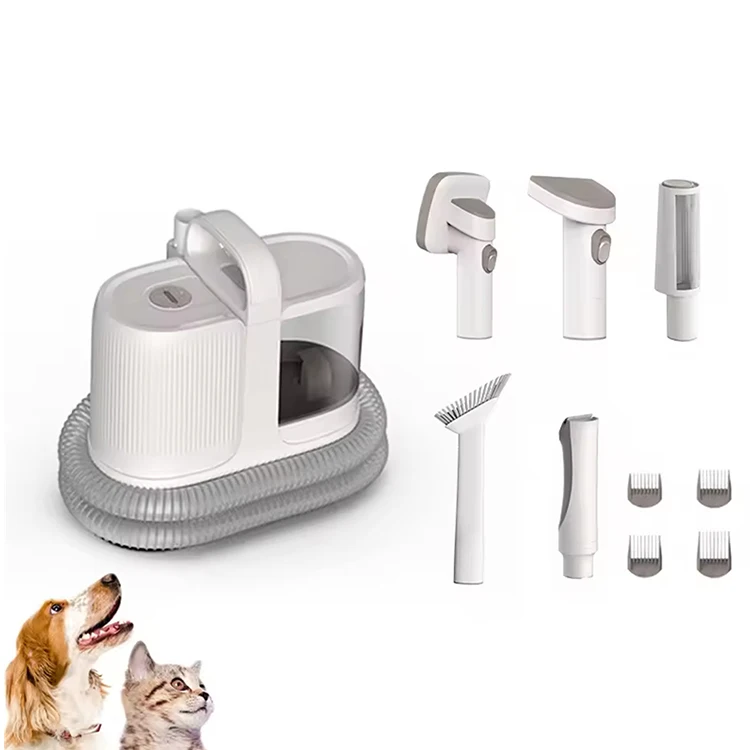 6-in-1 Powerful Dog & Cat Grooming Vacuum 99% Pet Hair Suction 1.3L Dust Cup Easy Home Cleaning Solution for Shedding Pets