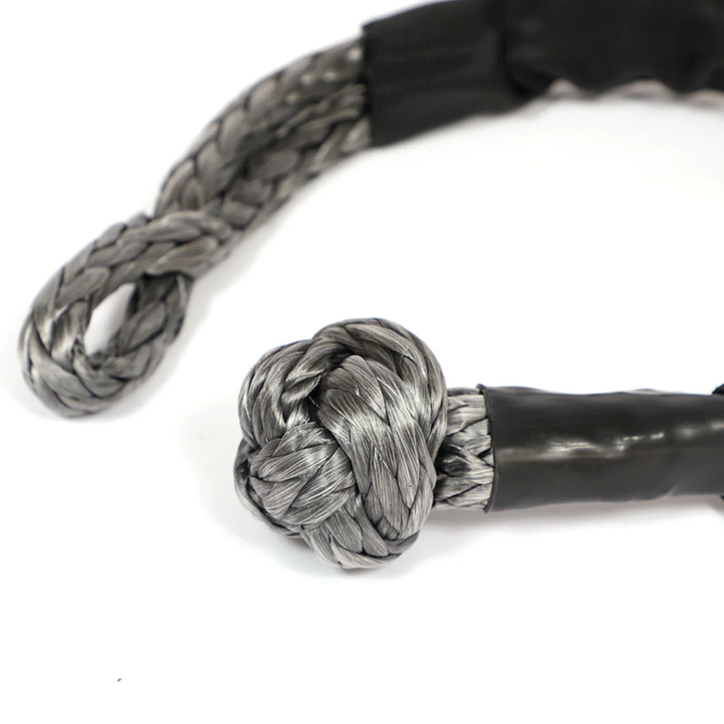 15 Tons 33500 pounds Amazon Hot Selling OEM Customized Logo Recovery Tow Strap Rope UHMWPE Soft Shackle