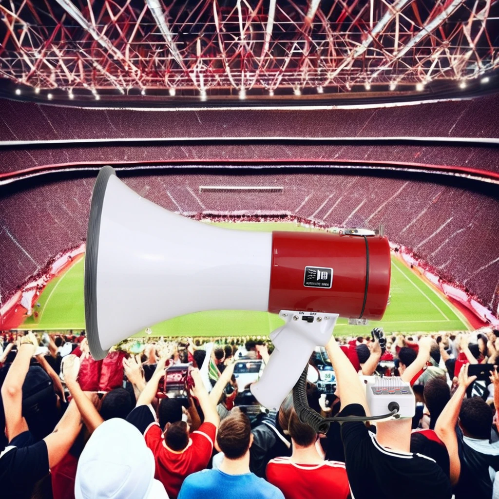 High-Powered Loudspeaker 25W ABS Rechargeable Outdoor Handle Megaphone