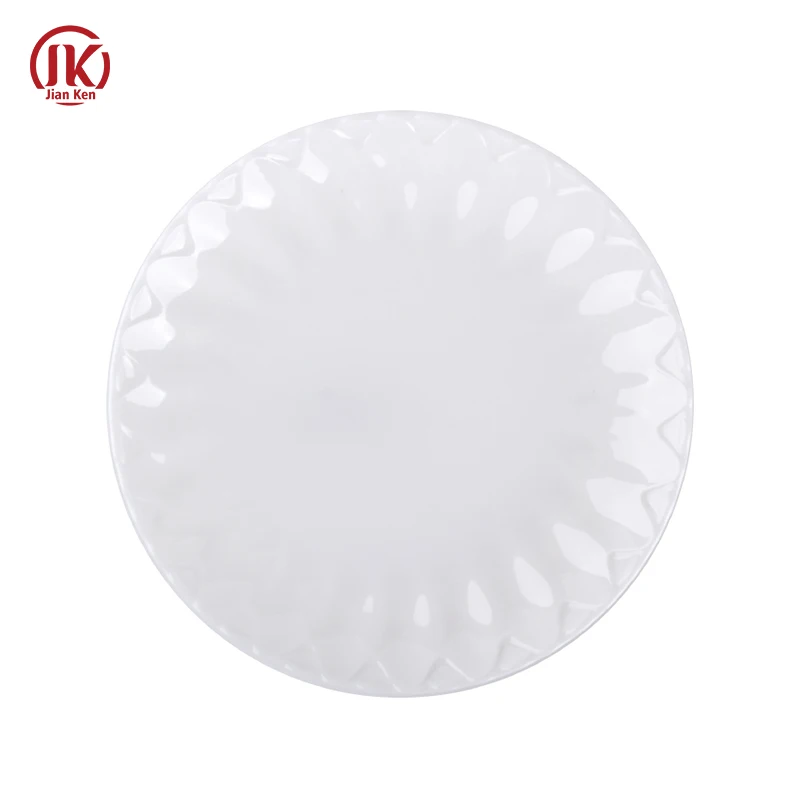 Custom melamine  plastic plates unbreakable and reusable plastic dinner plate tableware manufacturer melamine plates