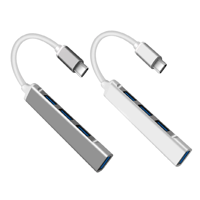 4 Port Usb 3.0 4 In 1 Usb C Hub Type C Hub Multi Usb 3.1 Adapter For Laptop