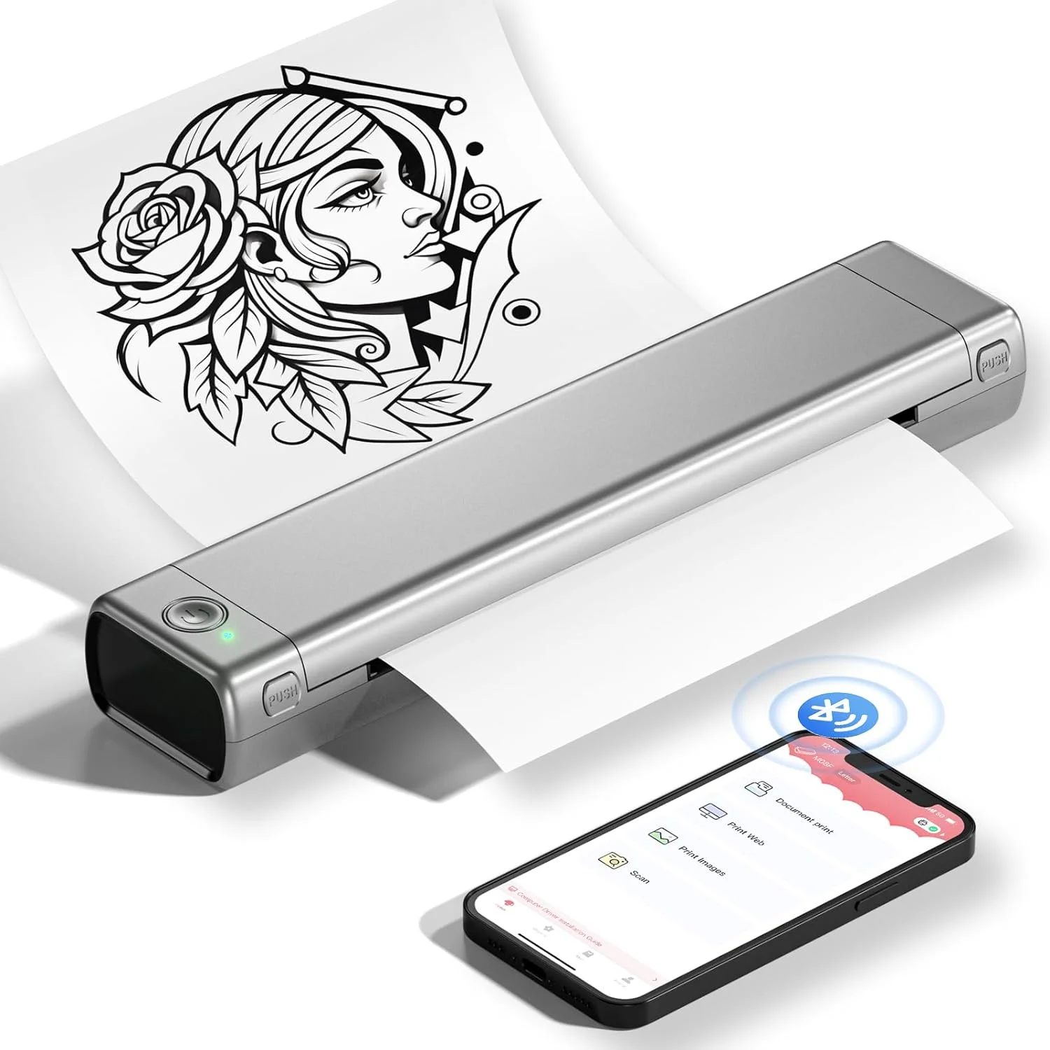 Portable Tattoo Transfer Machine Thermo Printer Tattoo A4 Printer Tattoo Thermal Paper For Tattoo Arts/Images Copier/Business