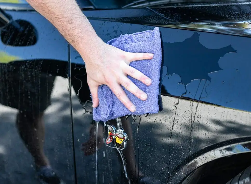 w edgeless microfiber car cleaning towel  550gsm  Professional Korean 70/30 super Plush Waxing  Microfiber Detailing towels