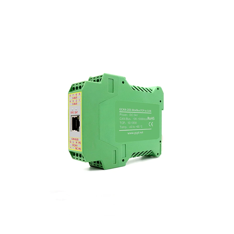 GCAN-205 для того, чтобы Modbus TCP раб преобразователя Canbus Дата считыватель шлюз модуль преобразования поддержка J1939 prototal