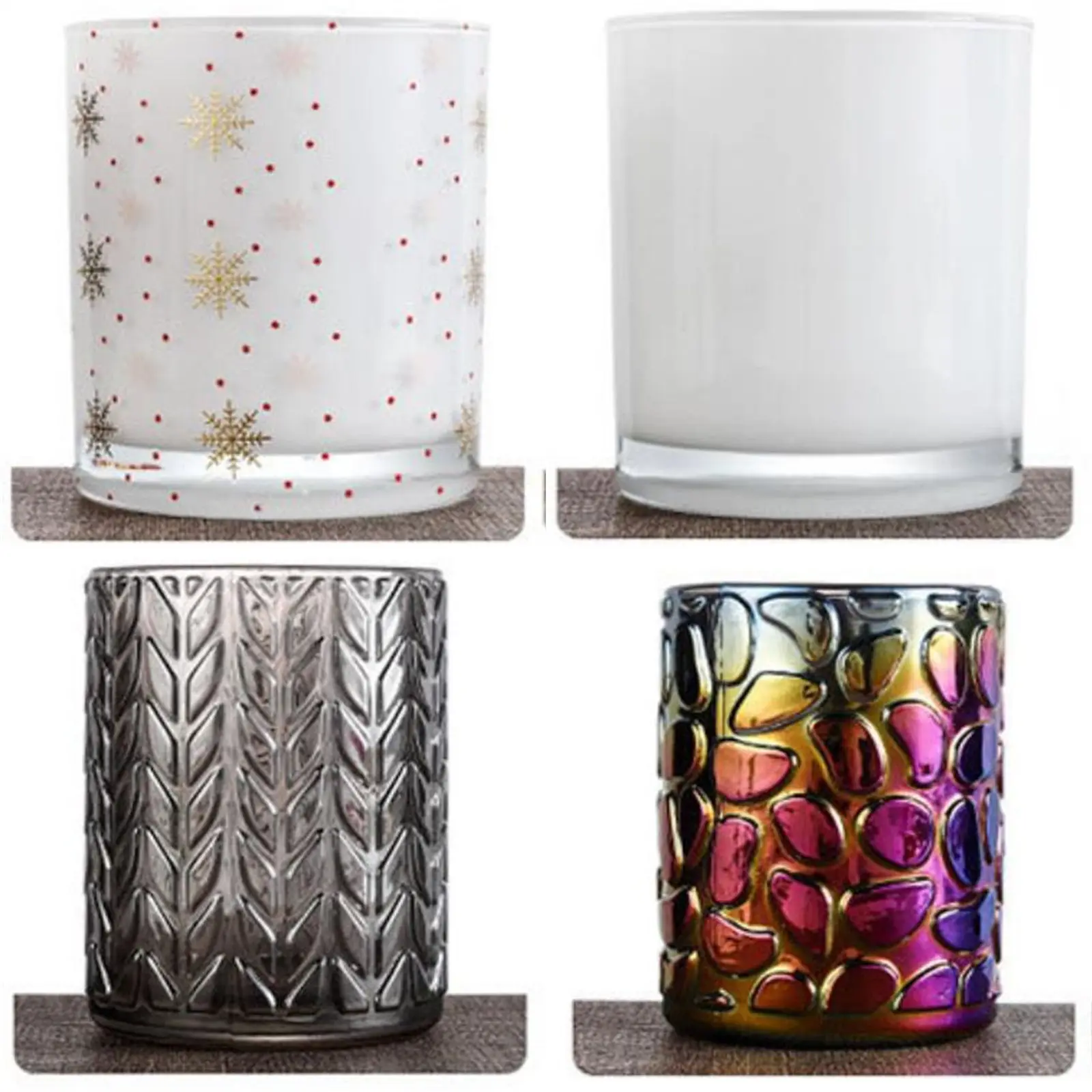 Tea Light Modern Luxury Creative Tealight Glass Candle Holder Candle Container Candle Jar Christmas