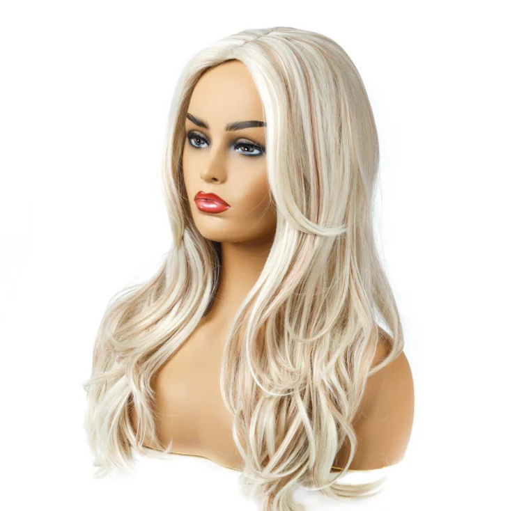 Amazon hot sell good quality cheap fashion brown lady medium long curly hair Virgin Brazilian Lace Wig Human Hair Straight