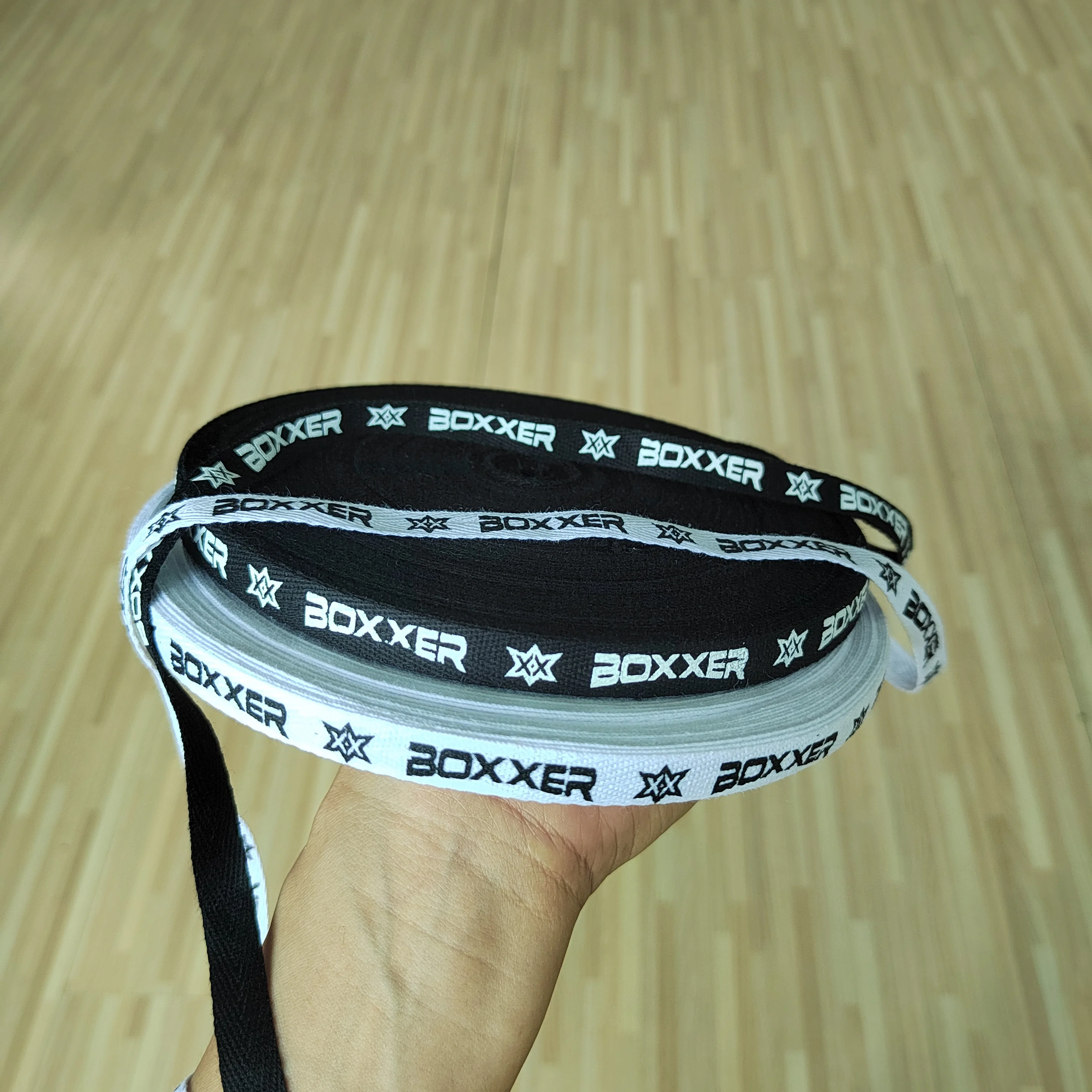 Printing Logo Printed brand Gift Ribbon Custom Wholesale Personalized 100% Cotton Ribbon High Quality Screen Black RIBBONS