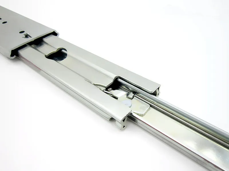 TH2076LK 76mm Full Extension Lock in and Lock out Heavy Duty Pulling  Stove Slide Rail For Caravans