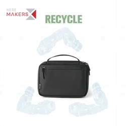 Factory Custom Large Capacity RPET Wash bag Waterproof Best Men Business Travel Toiletry Bag with Hanging Hook