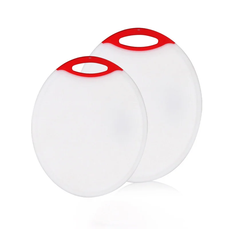 Eco-Friendly Kitchen Item 2PCS Multi Function Plastic Chopping Block Cutting Board Set