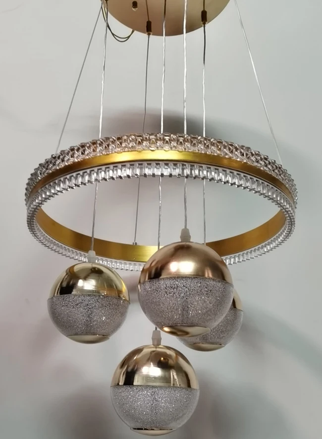Led Pendant Lights Item Type and Acrylic Body Material led chandelier and pendent lights (FB242-3+1 )