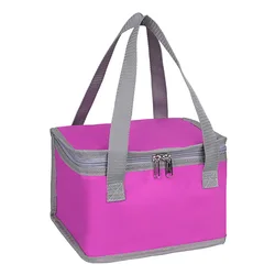 Wholesale custom RPET aluminium foil small rectangle soft insulated cooler lunch  bag