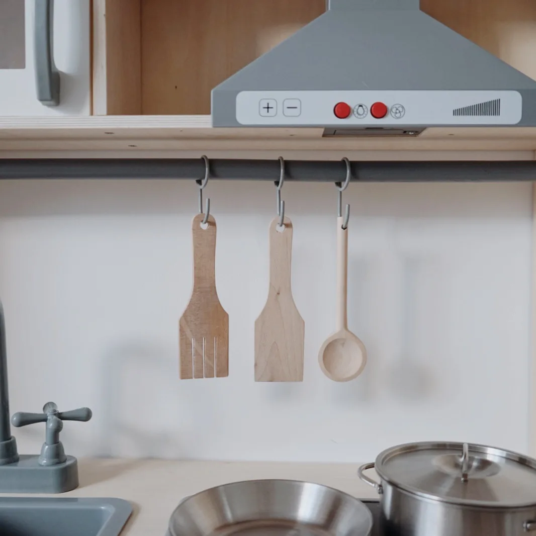 Funny wooden kitchen whole set for house play royal  kitchen cooking set stove large modern kitchen toy