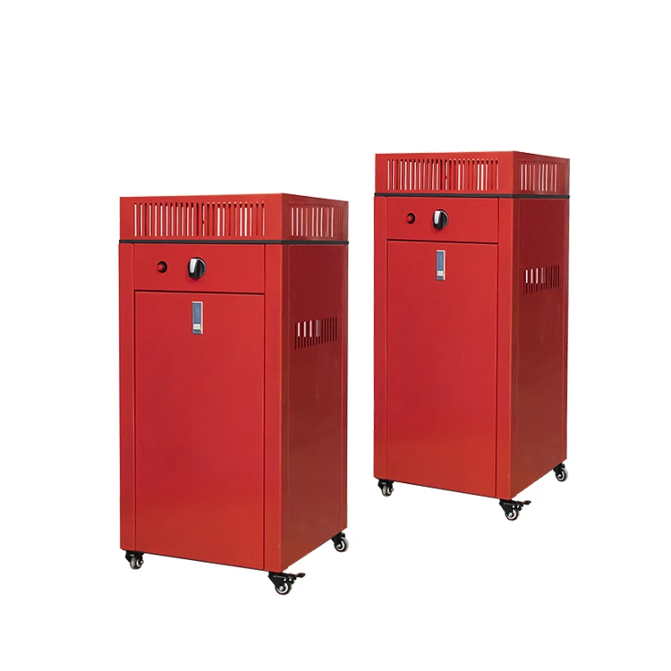 Square Clear Tempered gas fire pit 9.5KW CE approved indoor home use catalytic LPG gas mobile cabinet heater with ODS