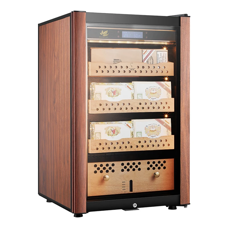 168L Cedar Wood Shelves Electric Home and Hotel Cigar Humidor Cabinet