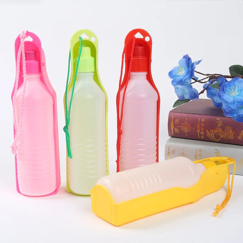 Factory Wholesale  Pet Traveling  Bottles Outdoor Portable Plastic Pet Dog Drinking Water Bottle