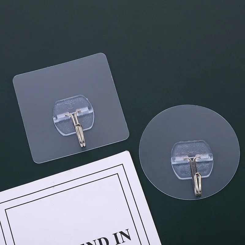 10-Pack Round Wall Mount Plastic Waterproof Self Adhesive Sticky Coat Towel Garment Hanger Hooks