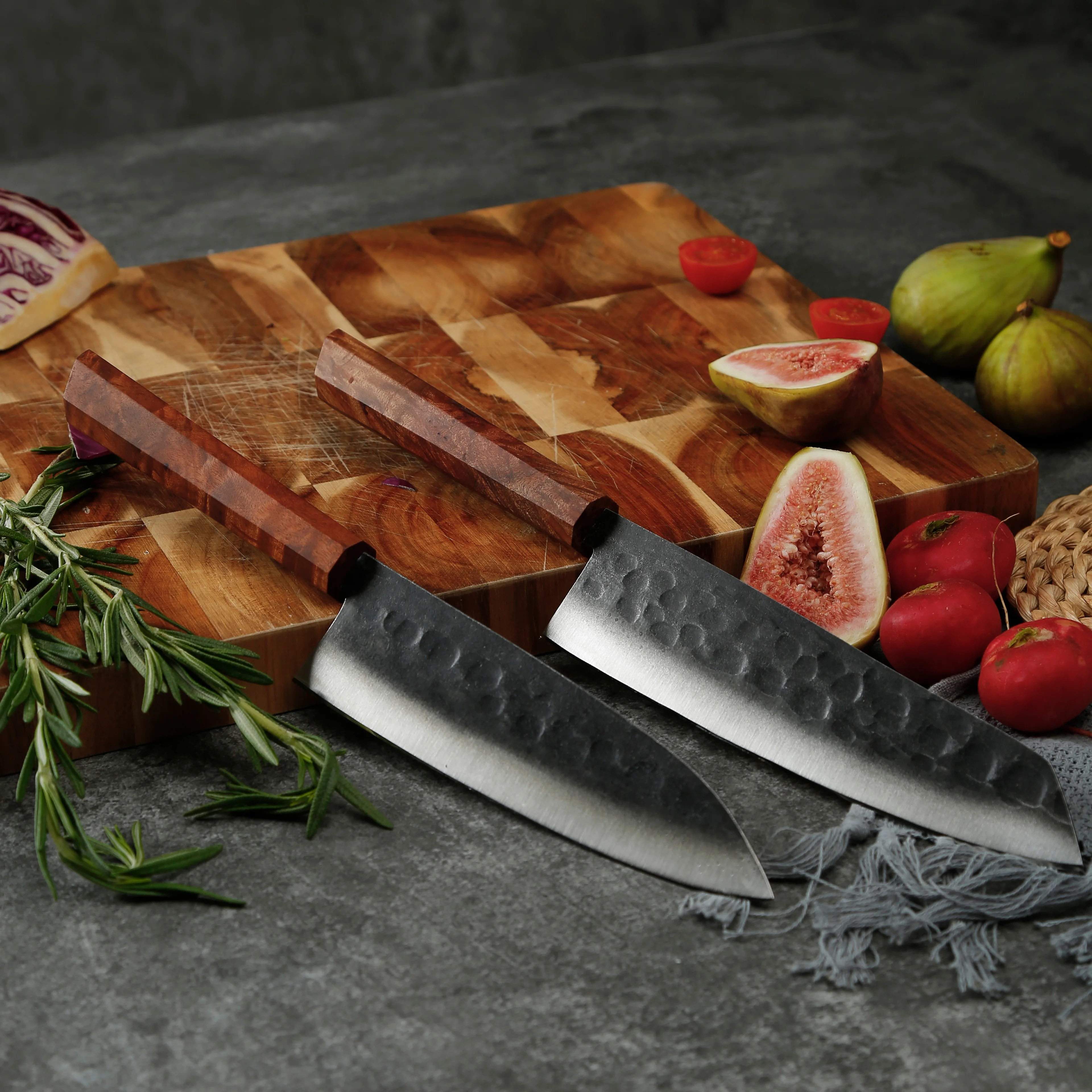 Chef Knives Kitchen Knife Damascus Steel Stabilized Wood New Product Ideas Function 8 Inch Customized Logo Giftbox Cutting Knife