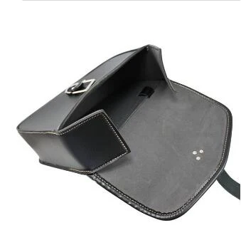 Motorcycle PU Leather Saddlebags Saddle Swingarm Bag Left Right Side Tool Bags Triangle Bag