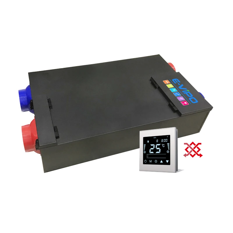 Recuperator Air Heat Recovery Ventilation Unit Fresh Air Fan With HEPA Purifier Ventilation System