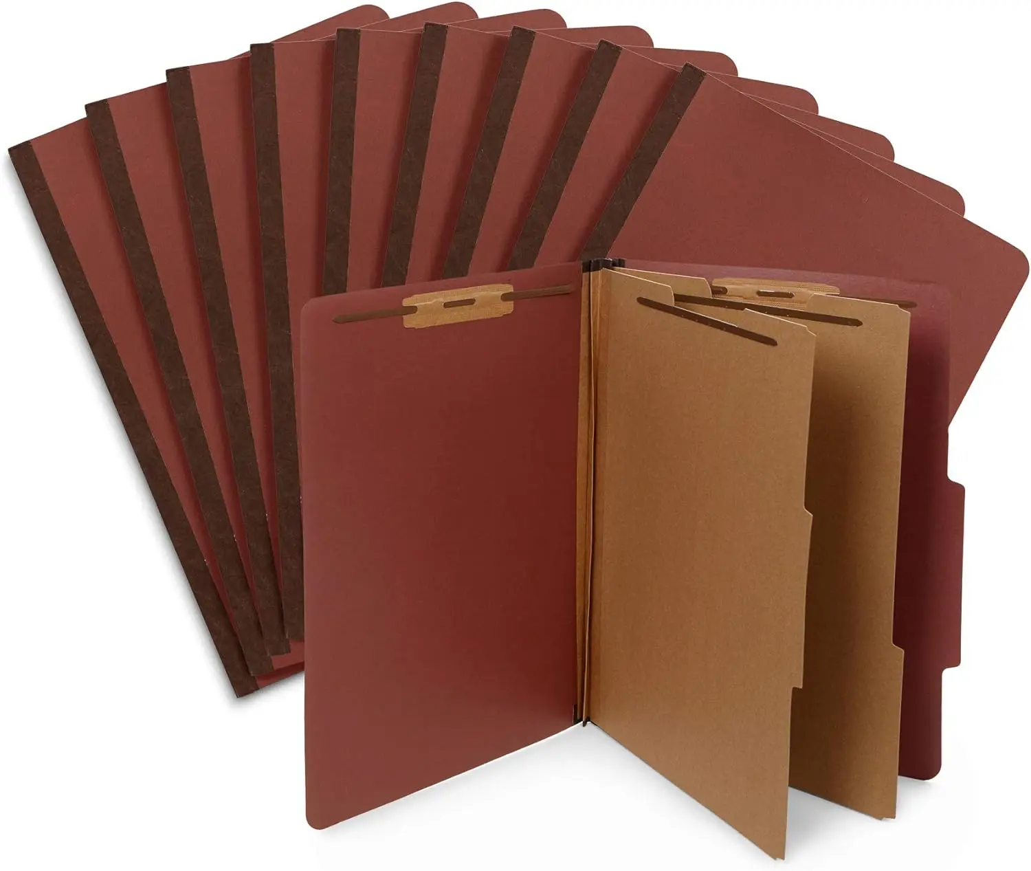 Letter Size Classification Folders File Folders with Fasteners for Documents Storage Gray Classification Folders