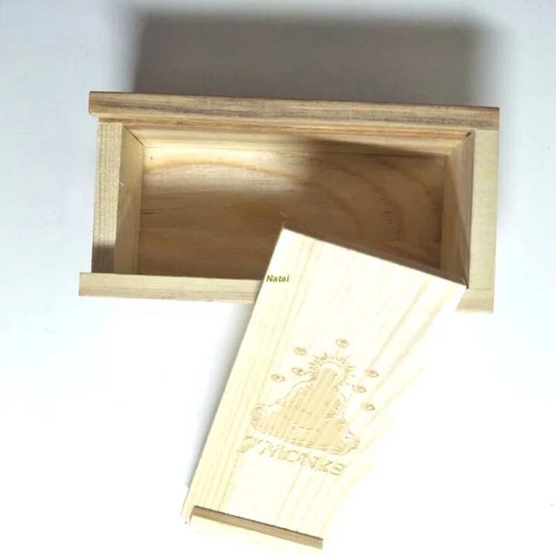 Workshop actual filming Exquisite mini - slide lid wooden gift box FOR christmas gift