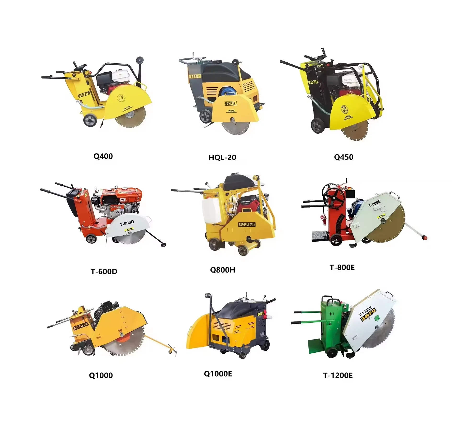 Multiple Types Asphalt Concrete Cutter Blade Road Surface Slitting Machine petrol concrete cutter machine electric diesel engine