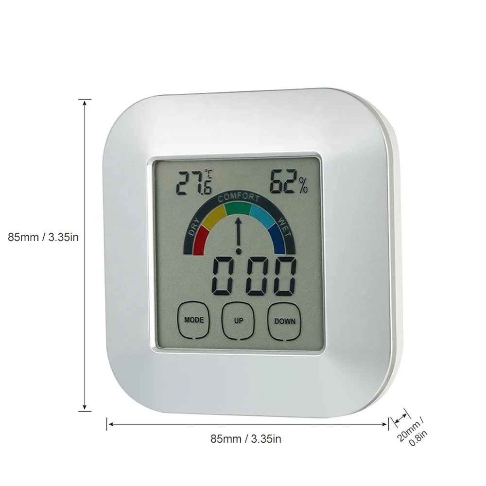 KH-TH024 Color Touch Screen Comfort Level Display Indoor Digital Clock Thermometer and Hygrometer