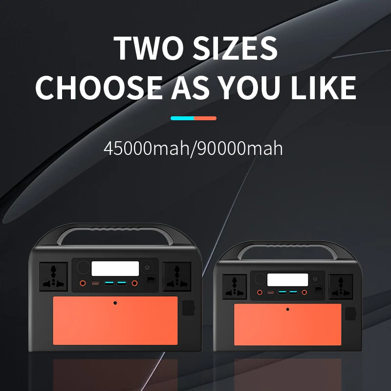 Multifunctional portable energy storage battery USB Rechargeable Battery 220V/300W Pure Sine Wave Lifepo4 Lithium ion Battery