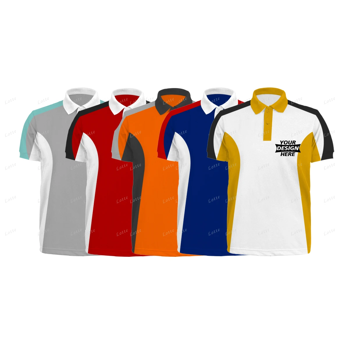 High quality work uniform business polo camisas blank embroidered cotton polyester mens plain golf polo shirt with custom logo