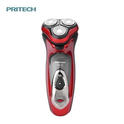 Электробритва PRITECH перезаряжаемая Мужская моющаяся с тройным лезвием из нержавеющей