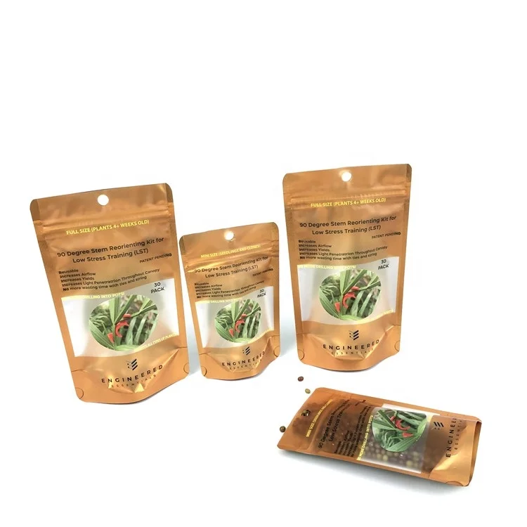 Wholesale Custom Printed Plastic Vegetable Corn Packaging Stand Up Mylar Agriculture Seeds Packaging Bag