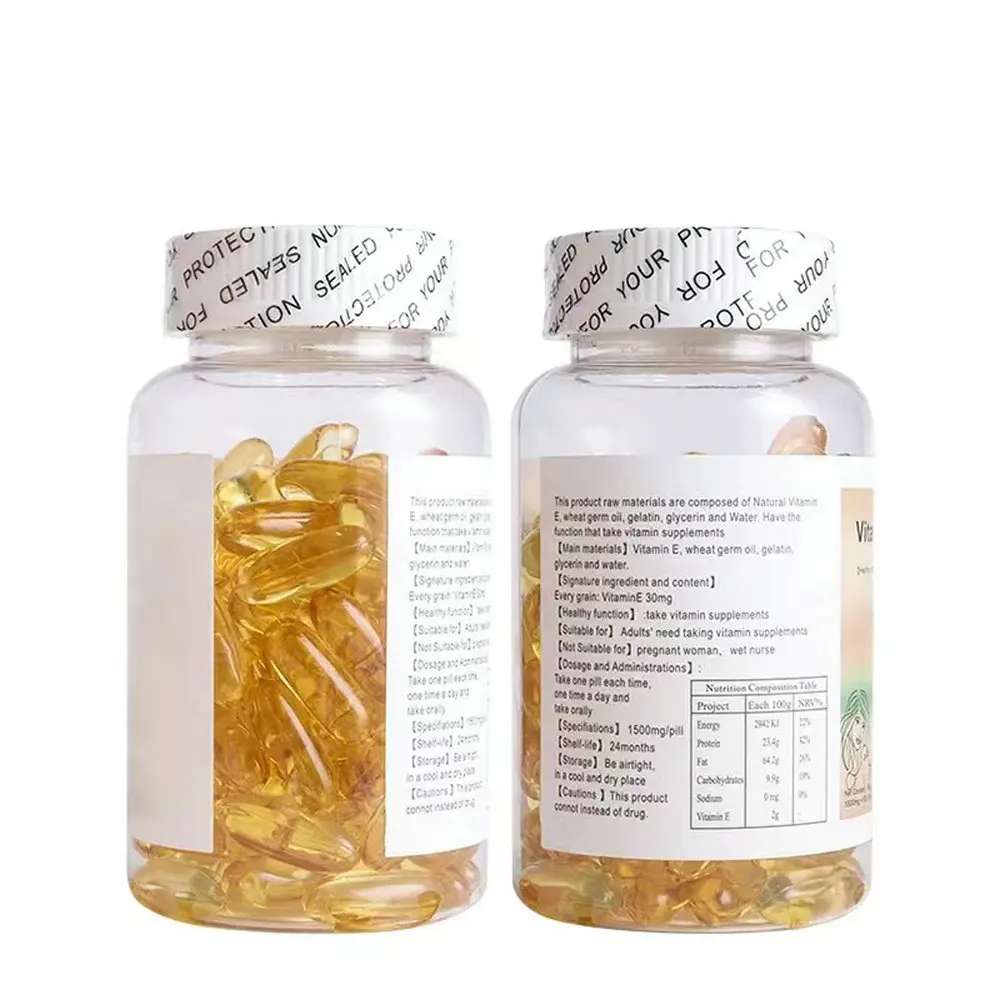 Custom Vitamin E softgels natural formula healthy body Multivitamin and Mineral Softge Energy Dietary Supplements