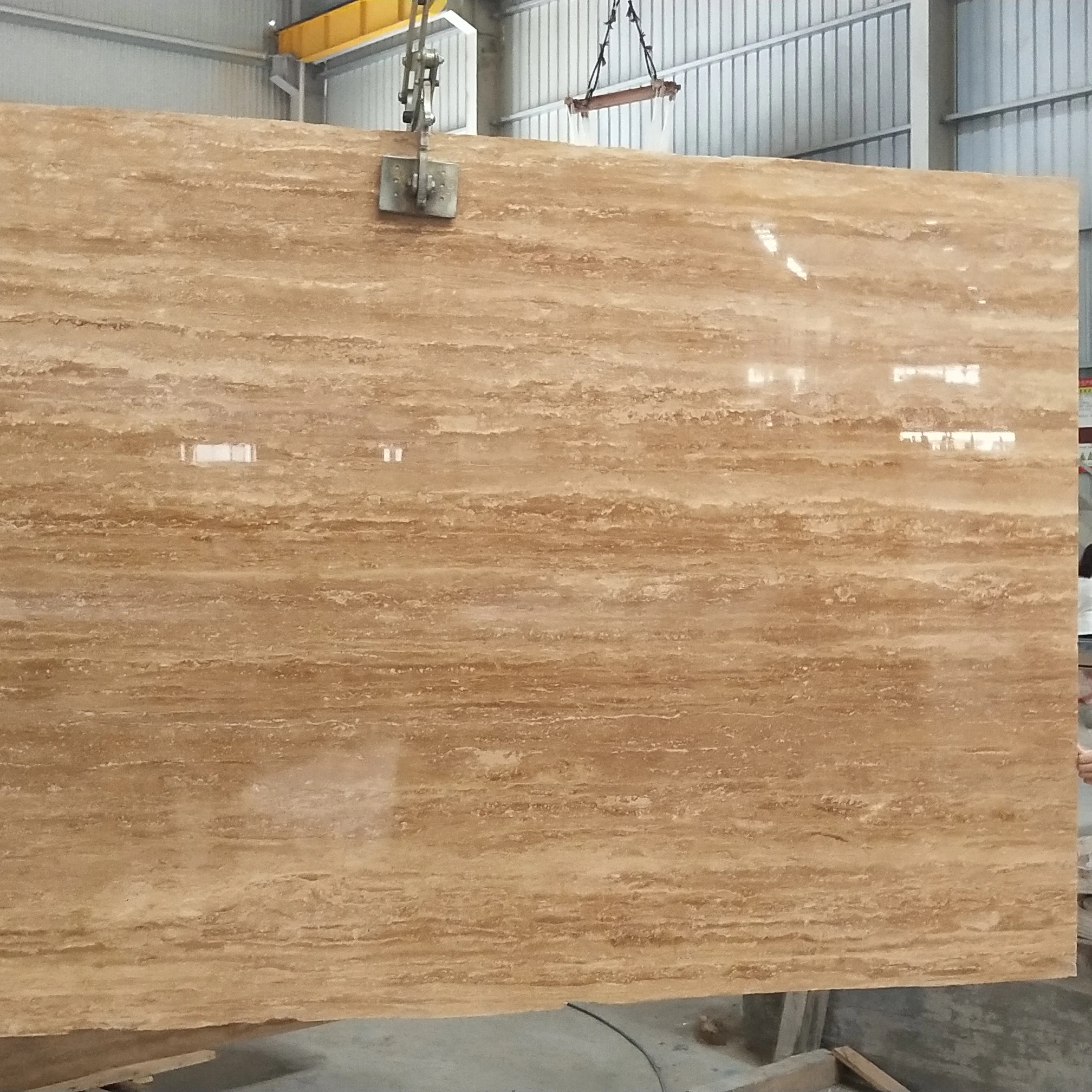 Stone Travertine Home Decor Wall Cladding Flooring Travertine Tiels for Sale Natural Beige Modern Marble Villa Polished Grade 3A