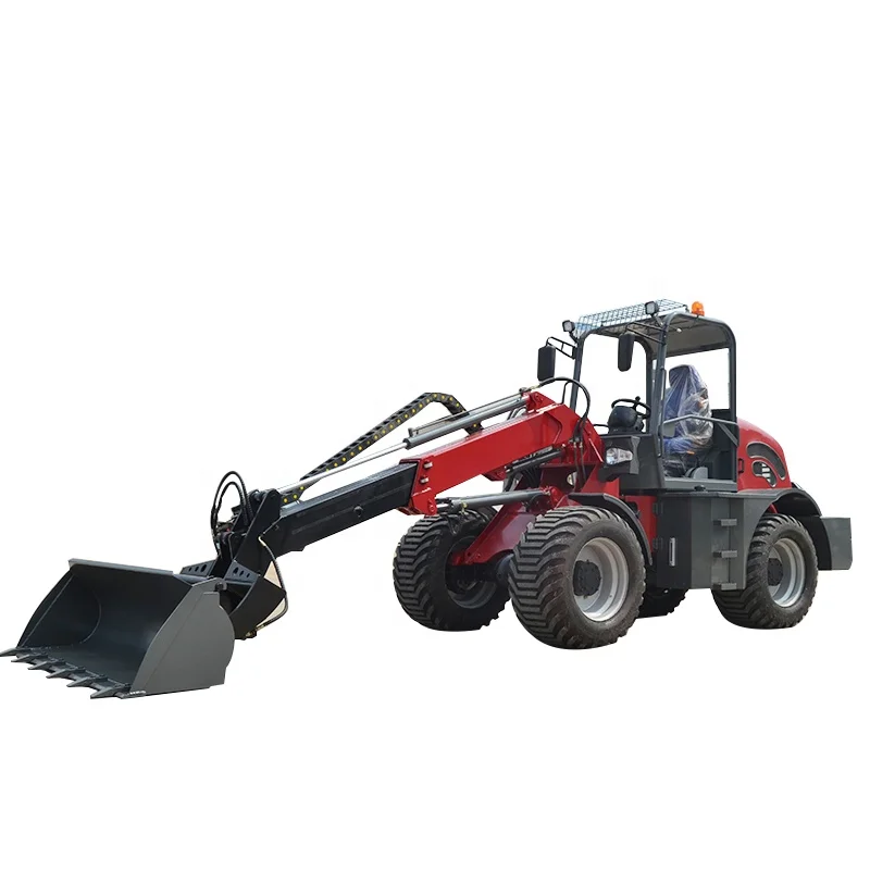 China Good Condition 1.5ton Mini Telescopic Loader Wheel Loaders For Sale