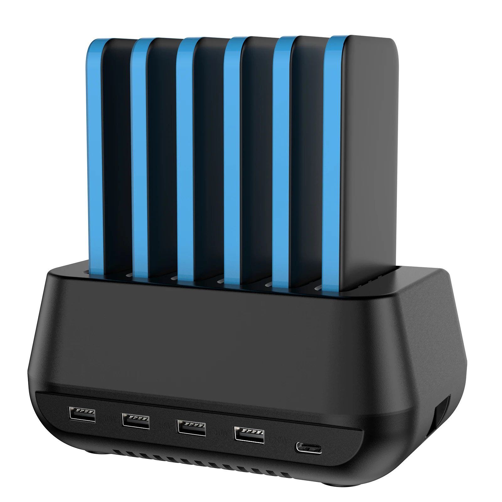 New generation 5000mah cell phone charging station share power bank menu restaurant commercial desktop powerbank charger station