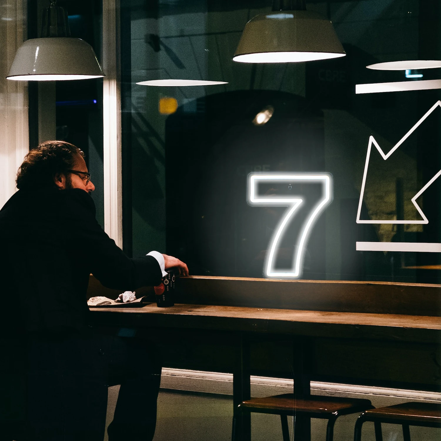 Wanxing Birthday Neon Sign Custom Number 7  LED Neon Light Party,Sweet Birthday Gifts