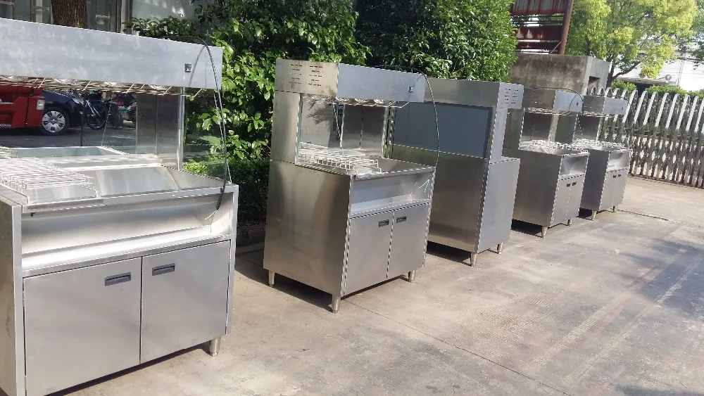 Fried chicken shop equipment French Fries Warming showcase/chips display showcase VF-98A