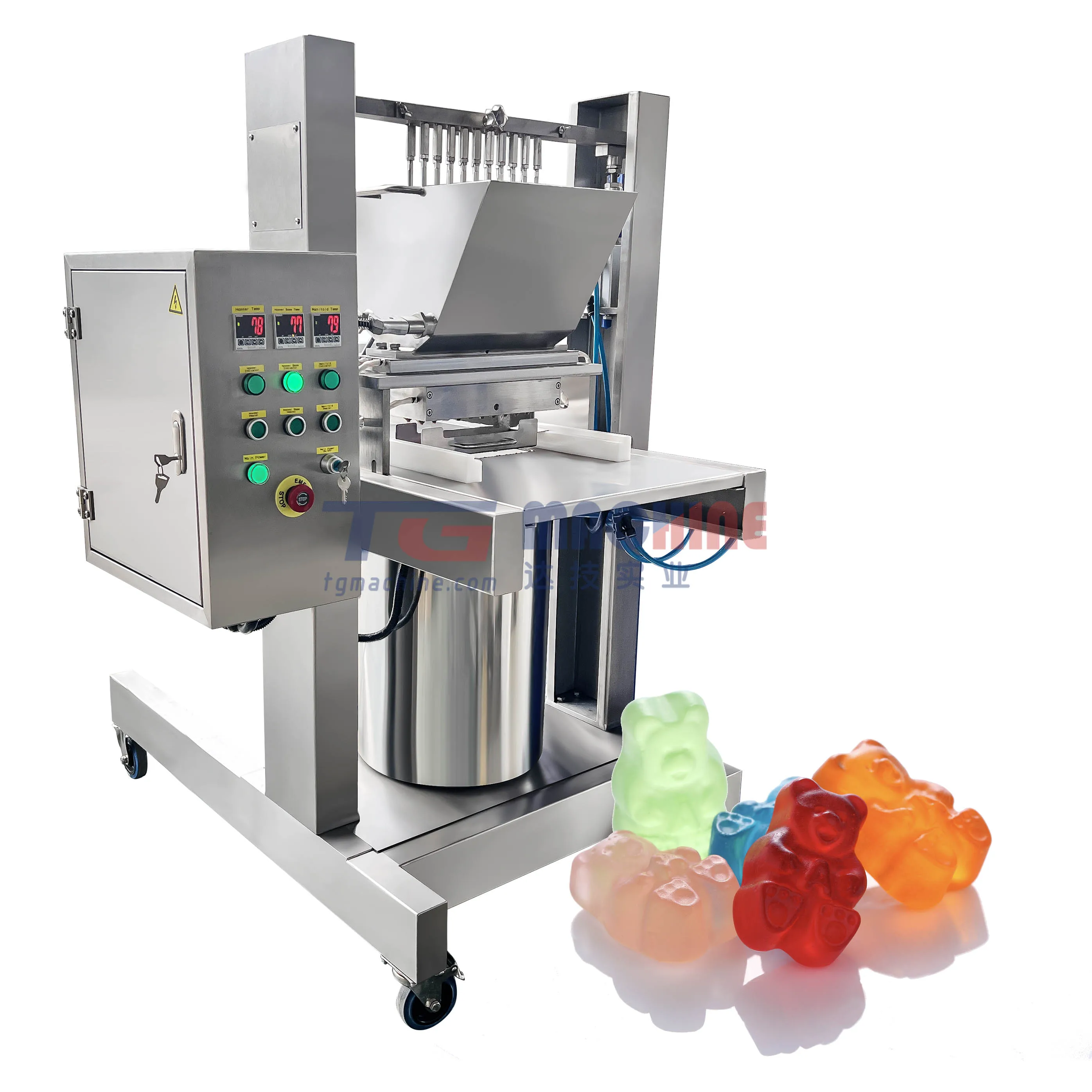hot sale semi-automatic gummy hard candy lollipop making machine