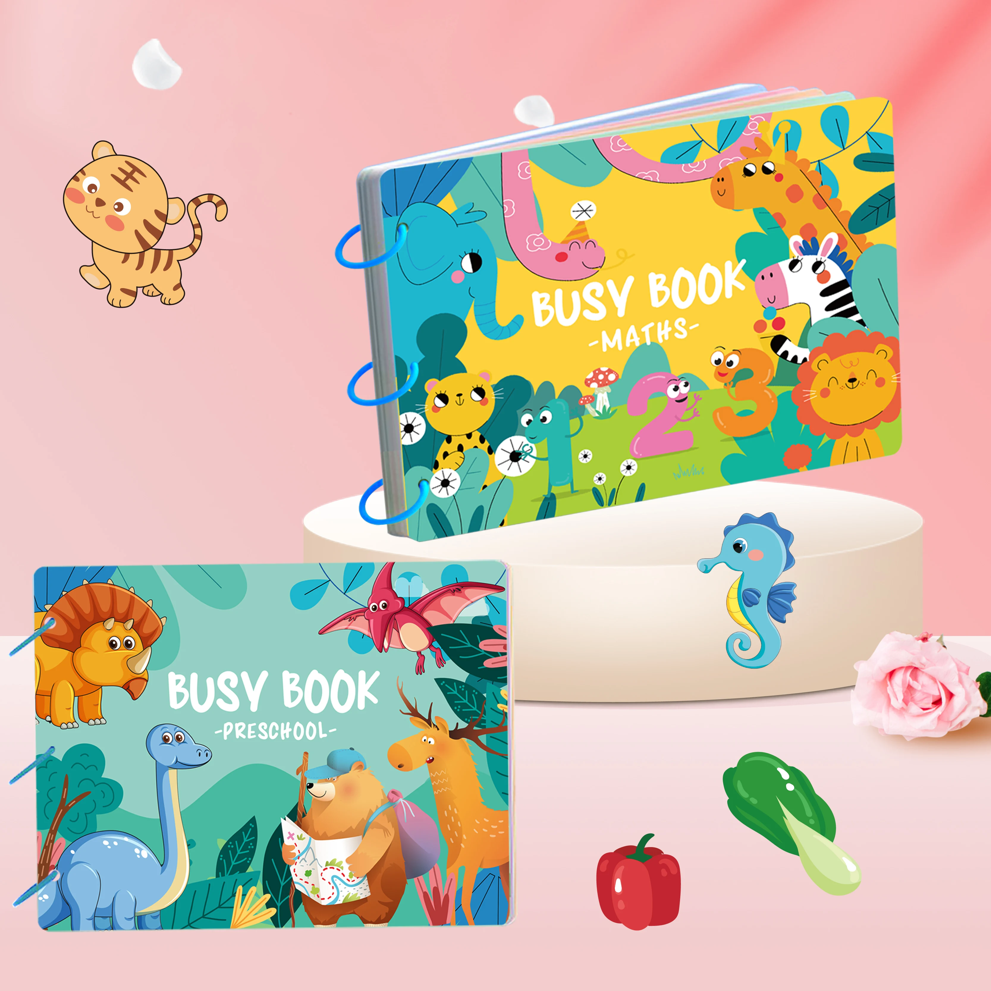 my preschool Quiet busy book Preschool learning activities Toys garden felt farm busy book for kids montessori