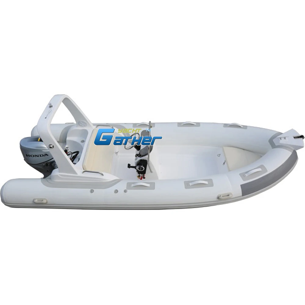 Надувная рыболовная лодка из стекловолокна 5 2 м 17 футов с двигателем