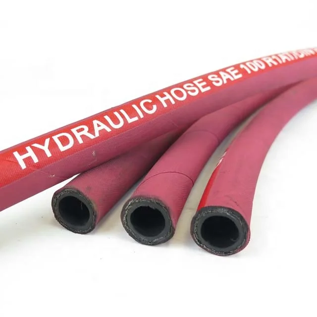 Маслостойкий синтетический резиновый гидравлический шланг sae100 r1/r2at din en853 1sn/2sn