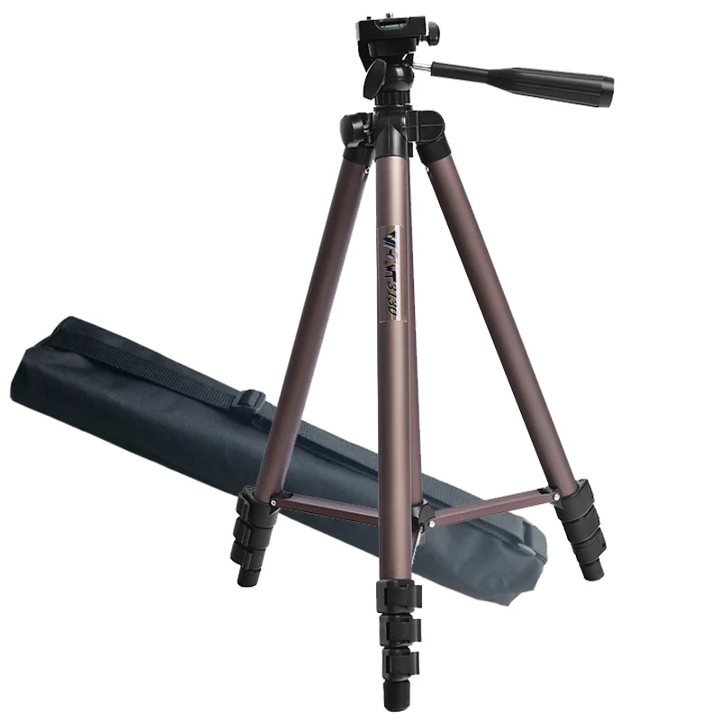 Amazon Hot Sale Lightweight Camera Mount Tripod Stand With Bag 16.5 - 50 Inches Mini Tripod With Phone Holder For Camera Phone